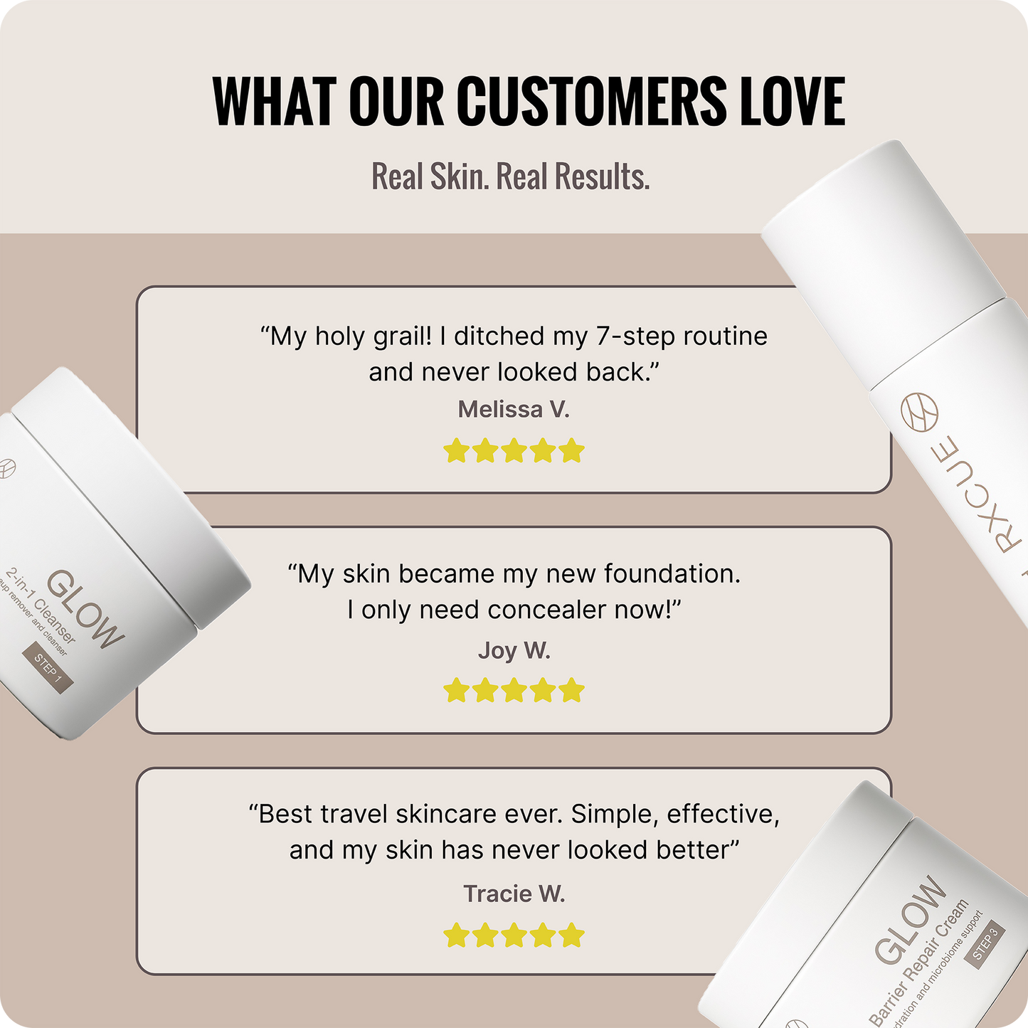 Rxcue Glow Mini Trio Set